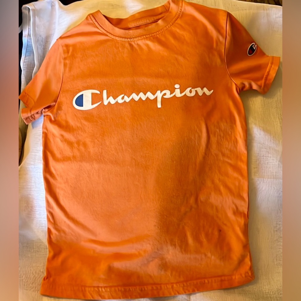 Kids Orange Champion T-shirt, Size S